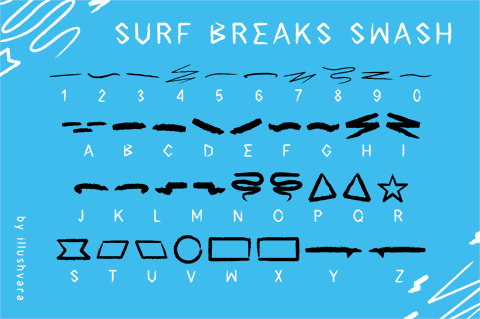 Surf Breaks Swash font素材之家精选英文字体