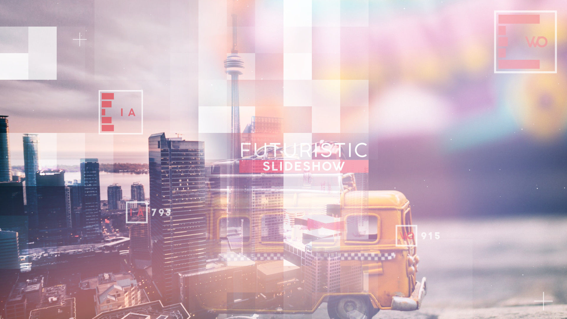 超现代的未来派幻灯片素材库精选AE模板