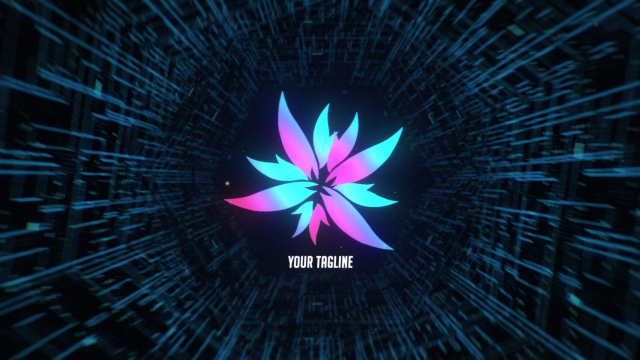 数字系统徽标展示素材库精选AE模板