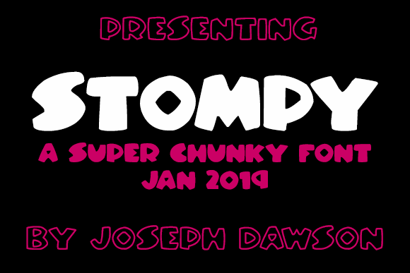 Stompy font插图