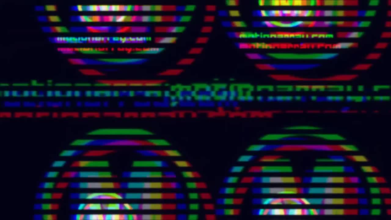 快速渲染效果的毛刺logo动画展示素材库精选AE模板