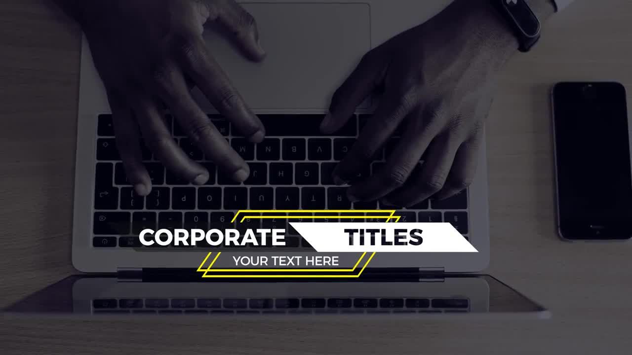 12个清晰未来的公司标题素材库精选AE模板