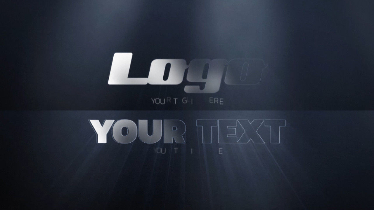 简单动态动画徽标显示素材库精选AE模板