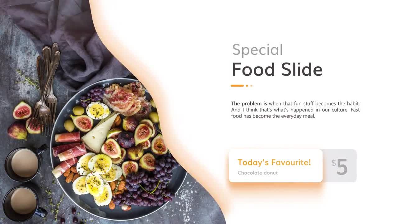 食物和烹饪演示素材库精选AE模板