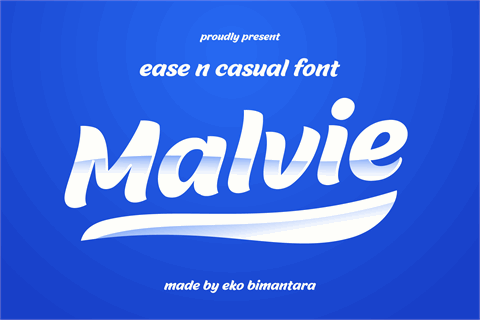 Malvie font素材之家精选英文字体