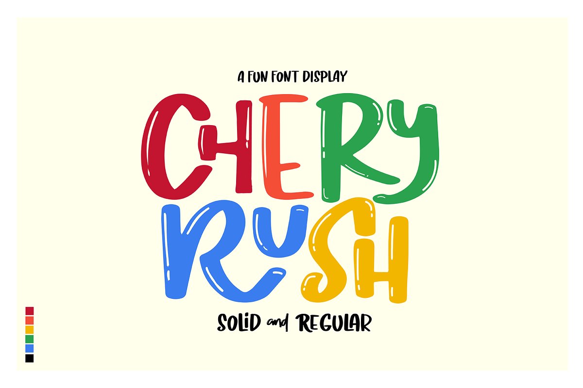 CHERY RUSH FONT插图