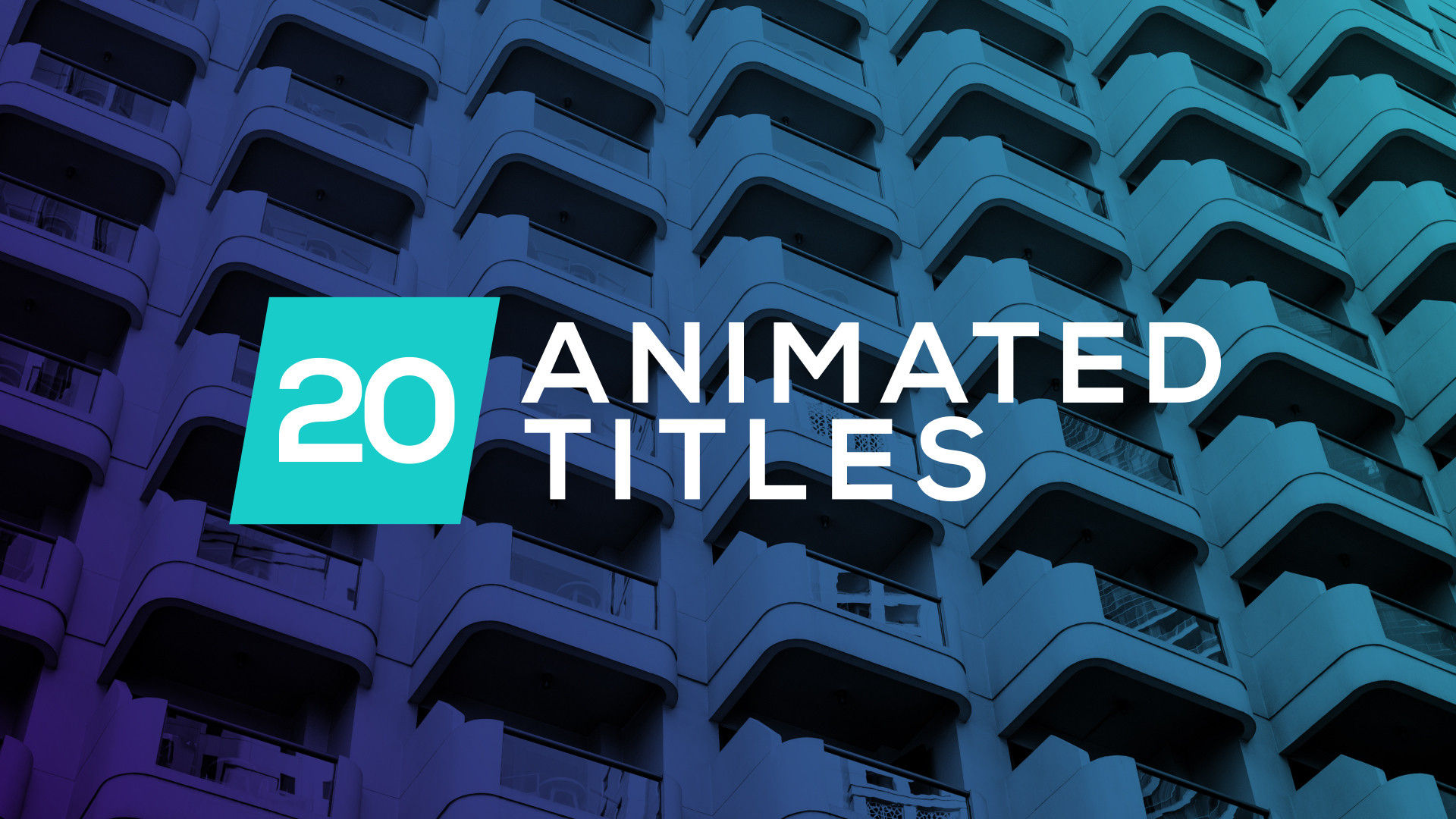 20个全屏标题动画素材库精选AE模板Dynamic Titles