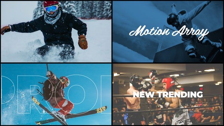 时尚动画体育宣传片素材库精选AE模板