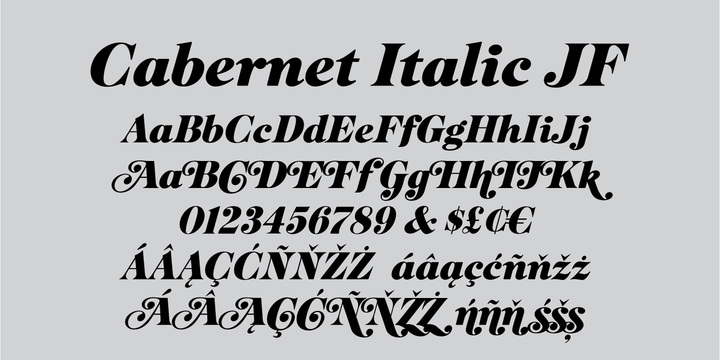 Cabernet JF Font Family插图3