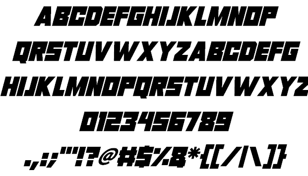 Invasion 2028 font插图2