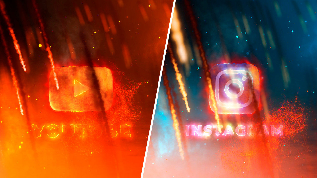 创建火热的徽标动画素材库精选AE模板