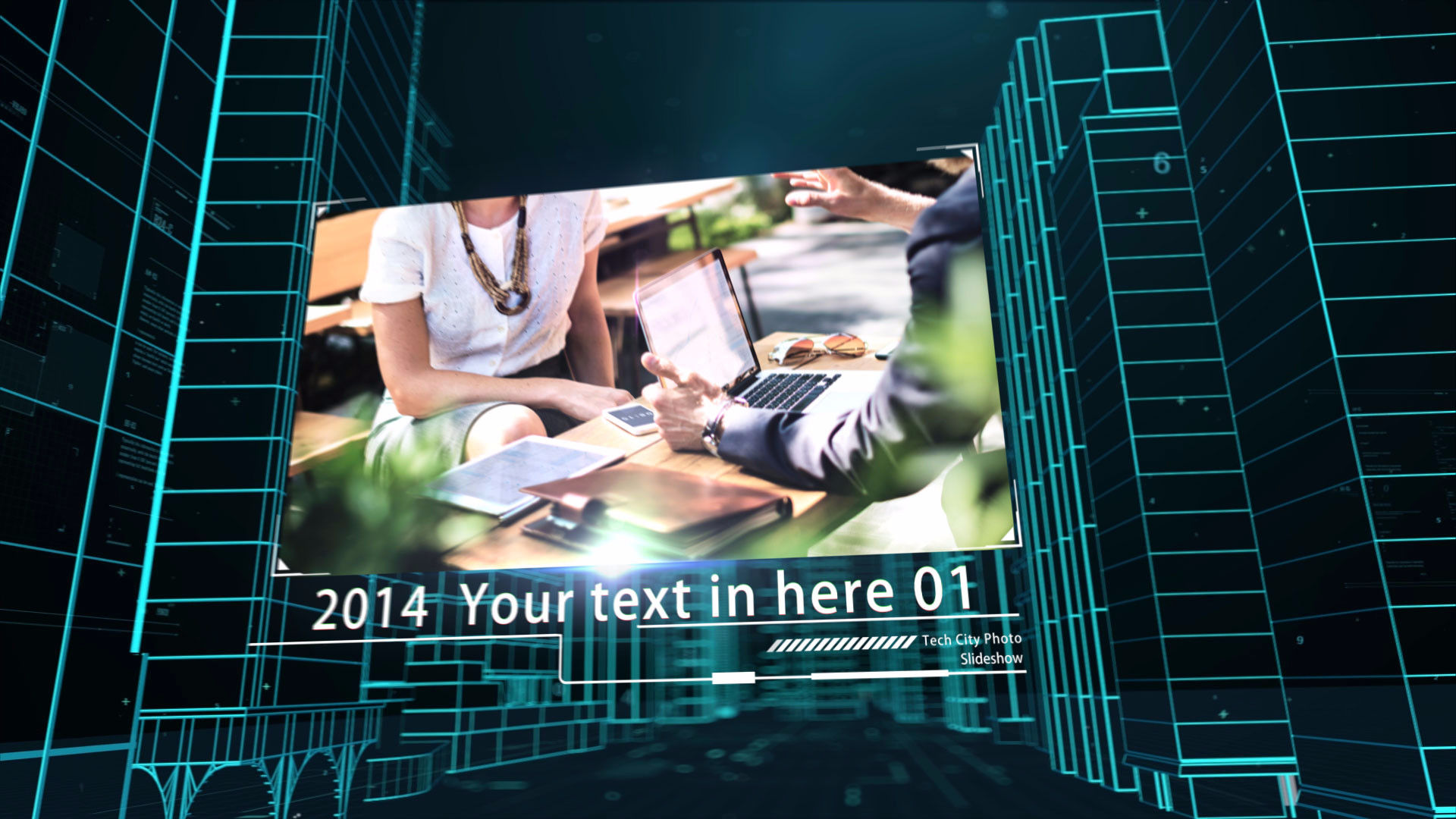 科技城照片幻灯片展示素材库精选AE模板