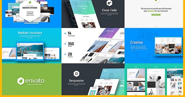 设计工作室/网站设计/软件演示素材库精选AE模板 Design Studio / Website / Software Presentation