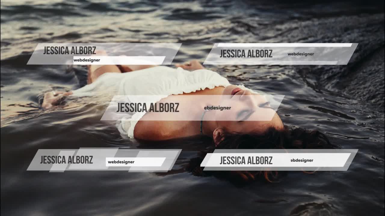 出色的下三分之一企业全屏标题素材库推荐PR模板