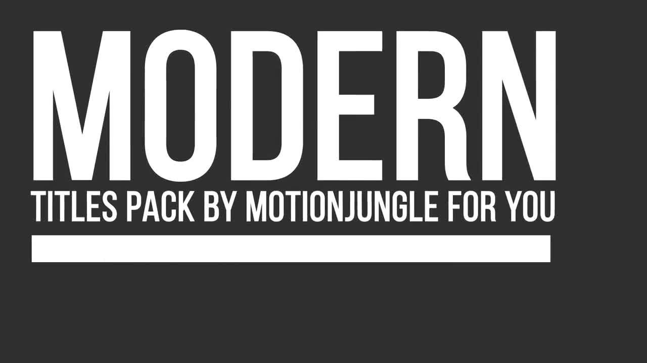 25组现代文字标题视频展示素材库精选AE模板