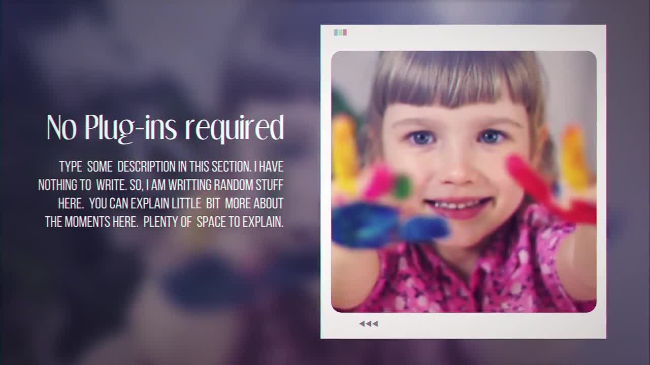 贯穿框架的生活照片素材库精选AE模板