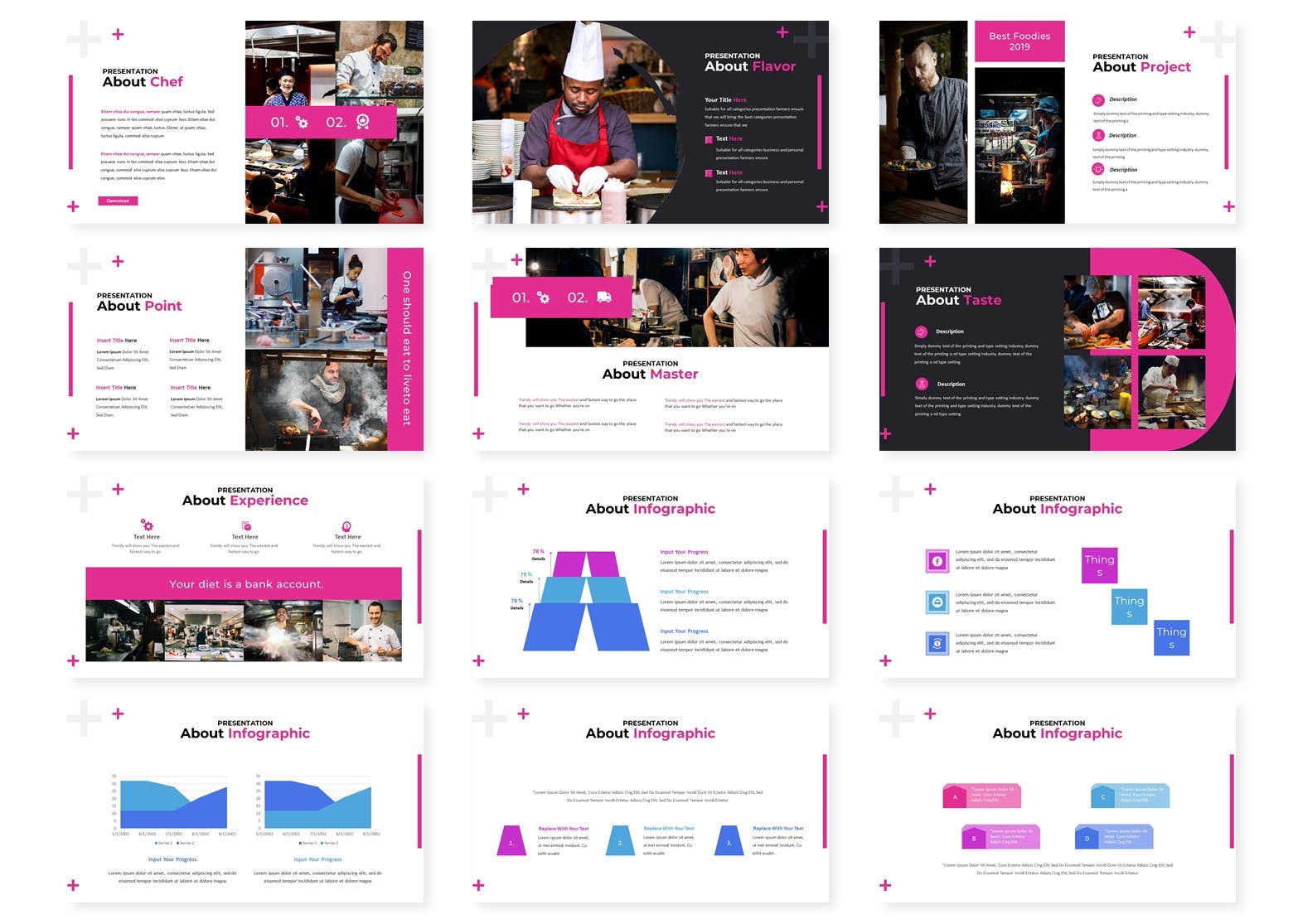 餐厅美食主题/餐厅加盟PPT幻灯片模板下载 Kuliner – Powerpoint Template插图(2)