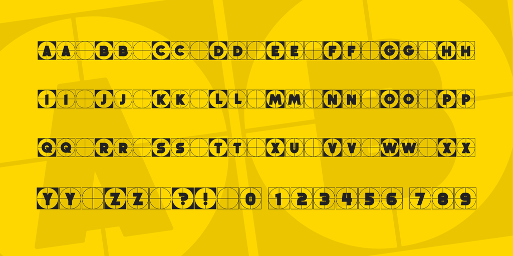 Griddy Blocks Font插图3