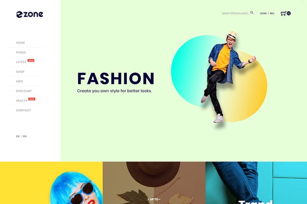 多用途电商网站Bootstrap架构HTML网站模板素材库精选 Ezone – Multipurpose eCommerce Bootstrap4 Template插图(1)