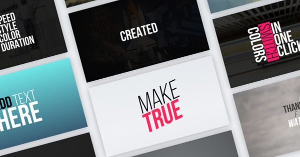 20种风格视频字幕动画素材库精选AE模板 Typography Vol.1