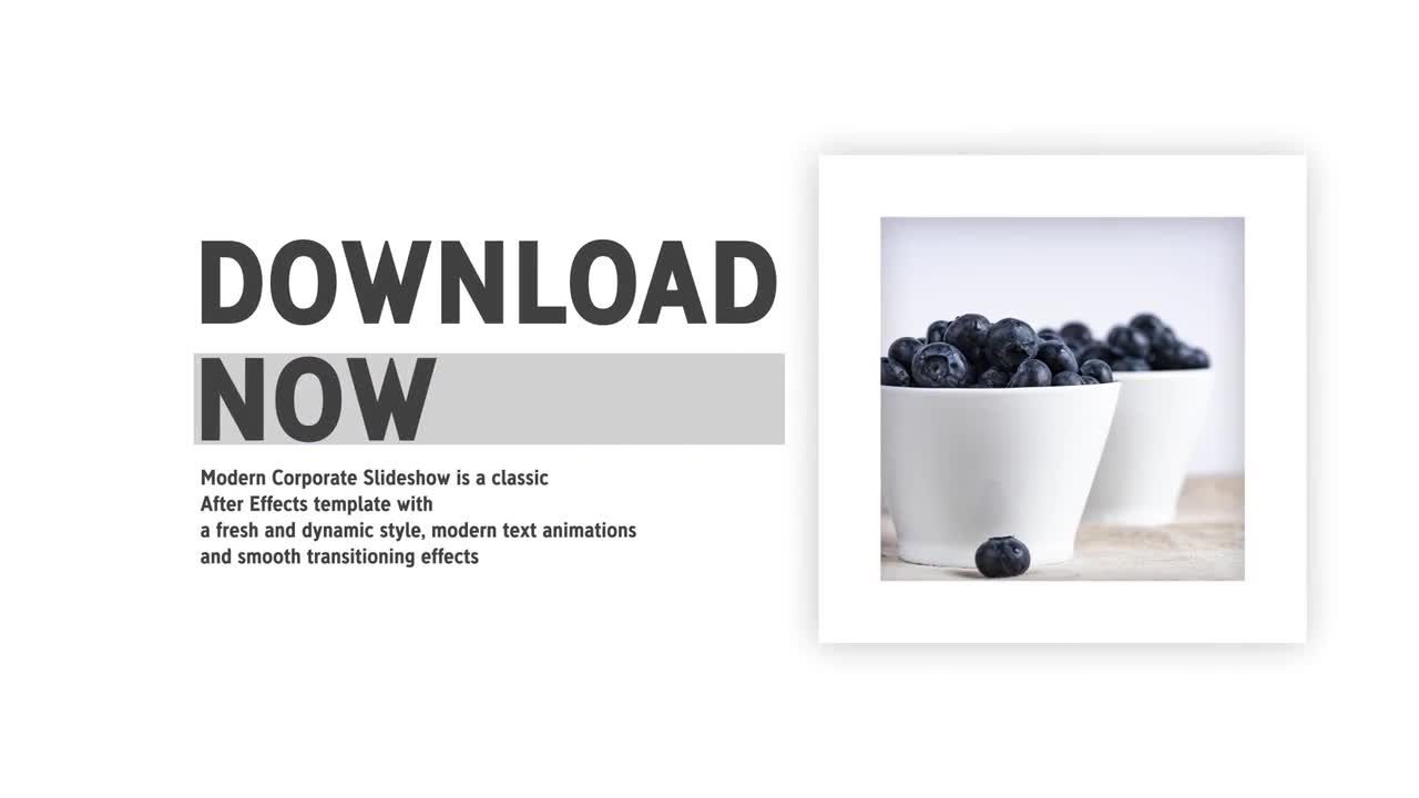 现代简洁精美的企业幻灯片素材库精选AE模板