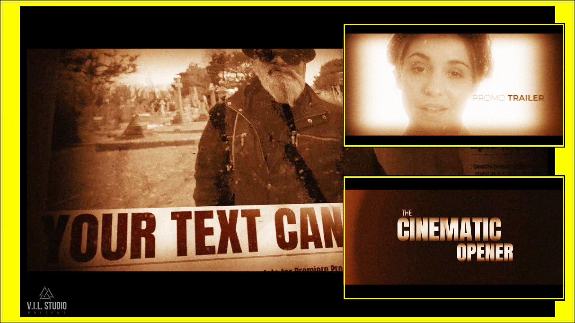 旧电影风格转场过渡效果素材库精选PR模板