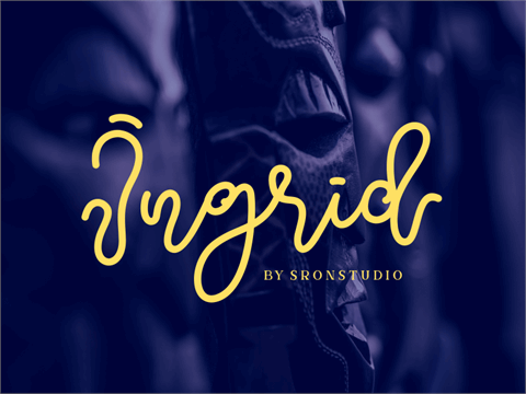 Ingrid font素材之家精选英文字体
