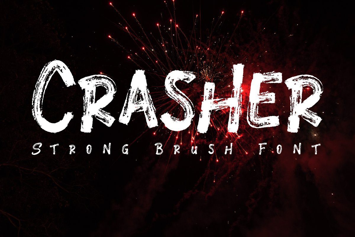 Crasher // Strong Brush Font素材之家精选英文字体