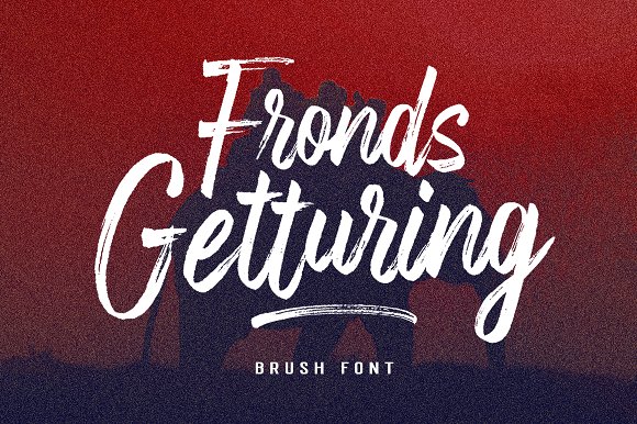Fronds Getturing Font素材之家精选英文字体