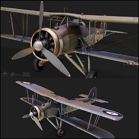 剑鱼 Mk I英国一级双翼飞机素材之家精选3D模型