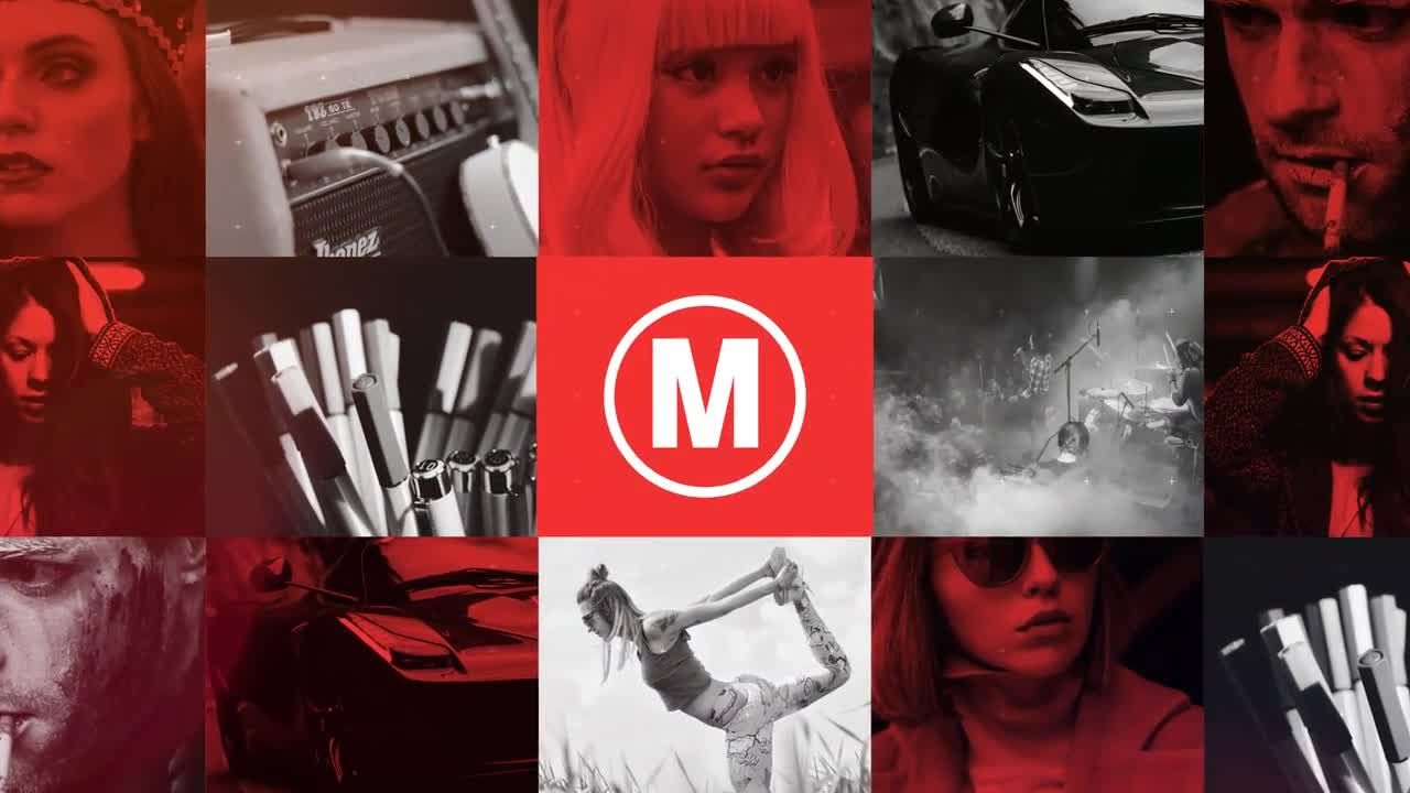 活力现代新潮的频道简介素材库精选AE模板