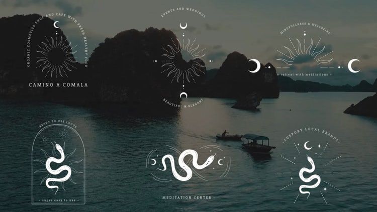 神秘宇宙魔法套装动画效果优雅的素材库精选AE模板