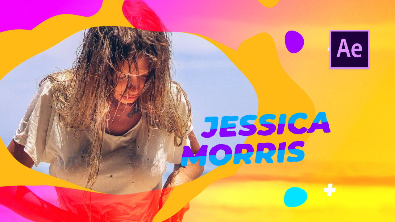 液体动画开场白素材库精选AE模板