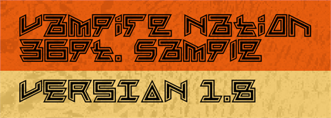 Vampire Nation font素材之家精选英文字体