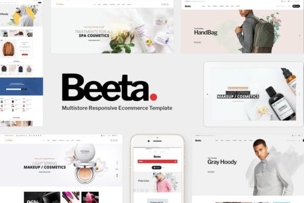 化妆品护肤品品牌电商网站Prestashop主题模板素材库精选 Beeta – Prestashop Theme