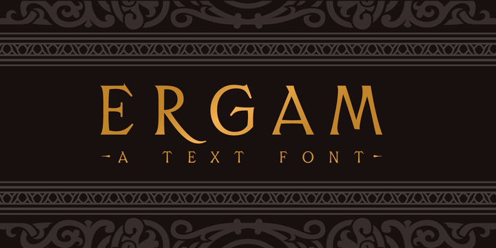 Ergam Font插图