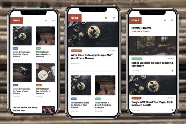 新闻资讯网站谷歌AMP模板素材库精选 AMP News Mobile | Google AMP Mobile News Template