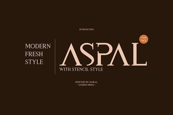Aspal Typeface Font素材之家精选英文字体