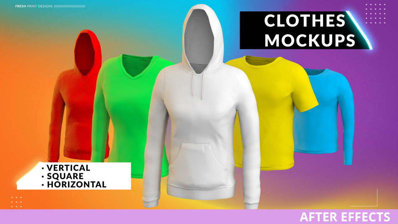 系列服装产品样本展示素材库精选AE模板