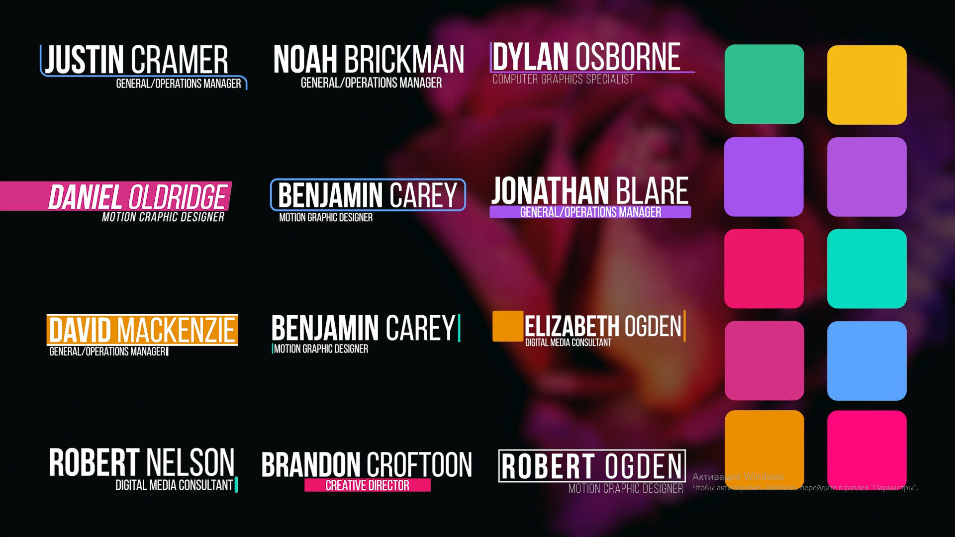 24个简洁的下三分之一标题动画展示素材库精选pr模板