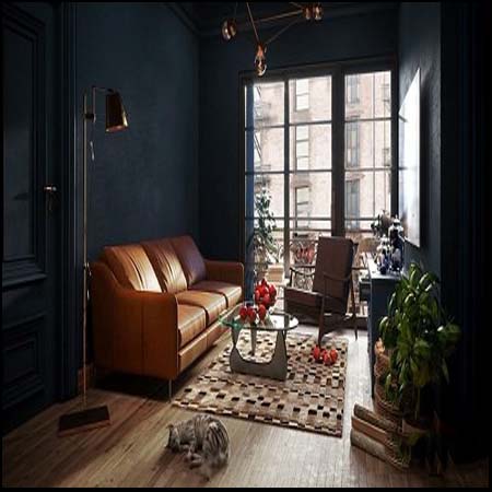 现代室内客厅场景素材之家精选3D模型