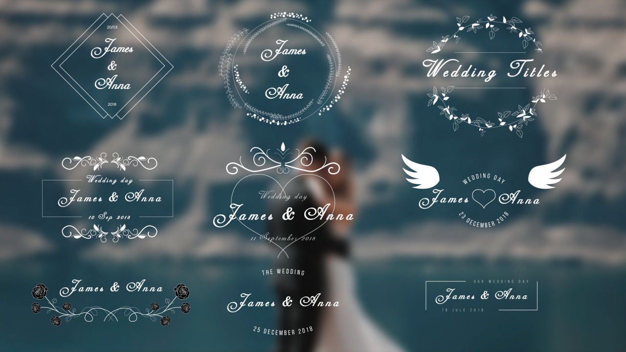 10婚礼标题动画素材库精选AE模板