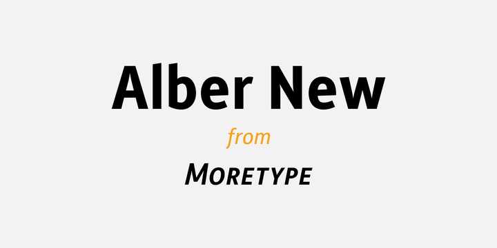 Alber New Font Family素材之家精选英文字体