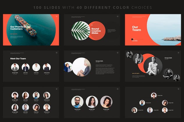 企业团队成员介绍/信息图表PPT幻灯片模板 RAVI Powerpoint Template插图(6)