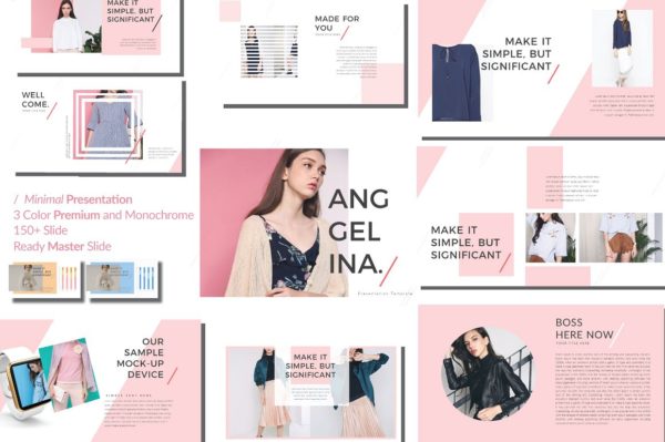 超现代和独特设计的powerpoint幻灯片演示模板