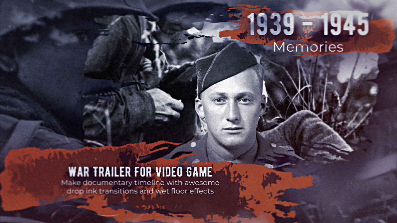 历史电影记忆幻灯片宣传介绍素材库精选AE模板