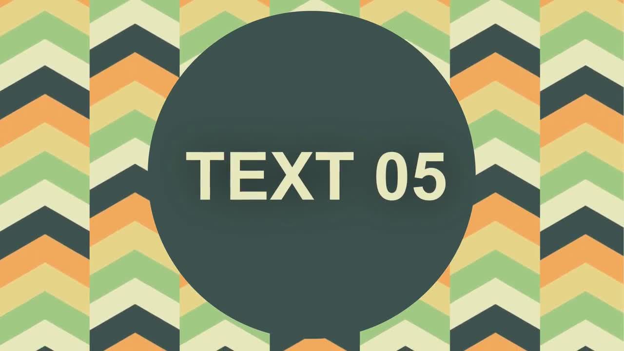 复古图案箭头素材库精选AE模板