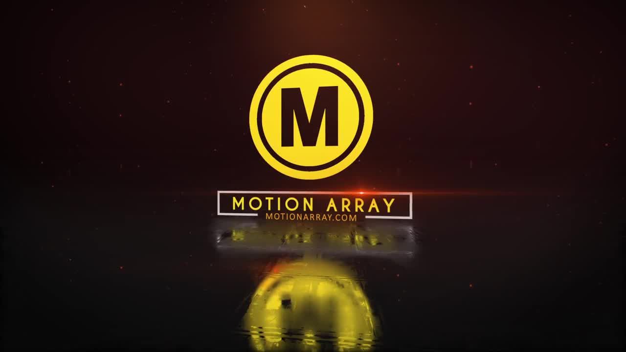 电视节目火焰徽标显示素材库精选AE模板