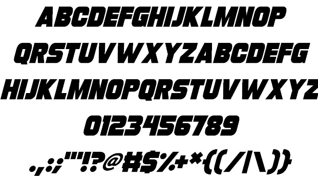 Turnaround font插图2