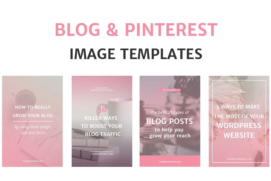 博客&社交媒体配图插图模板素材库精选 Blog and Social Media Image Kit插图(1)